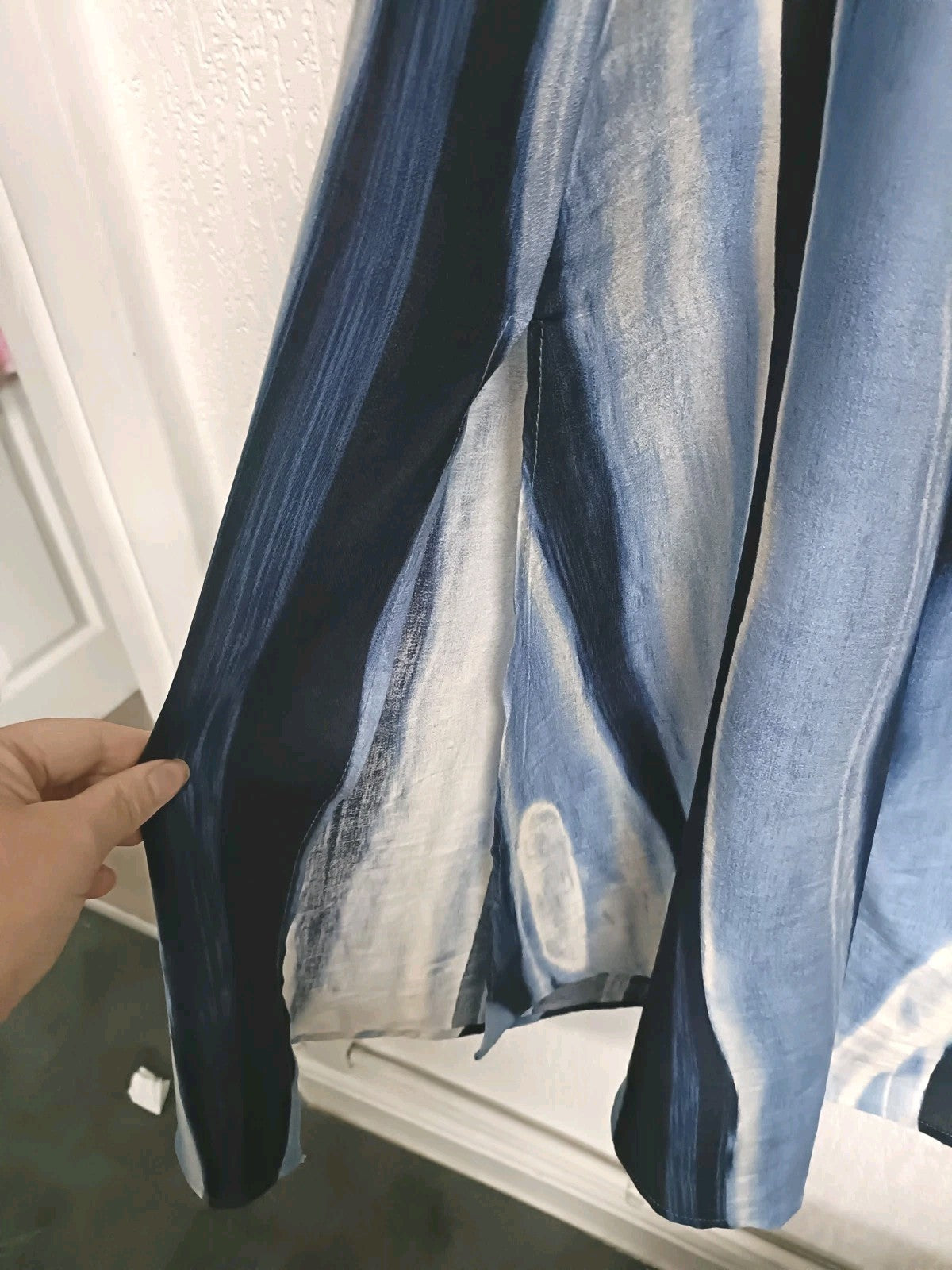 Chilli & Charm Thin Strap , Side Split Dress Navy, Size up to UK 12