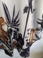 Chilli & Charm Tropical Dress ... One Size , Up To Size 20, Black