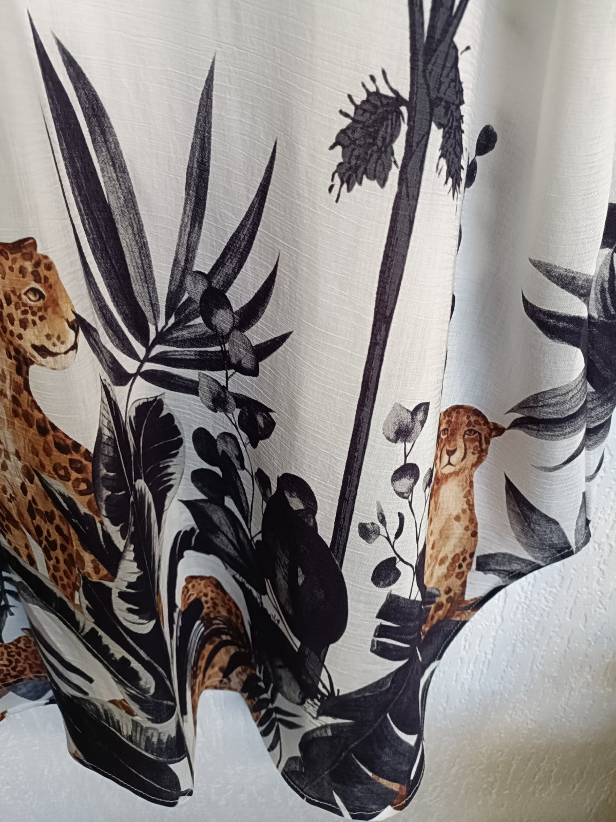 Chilli & Charm Tropical Dress ... One Size , Up To Size 20, Black