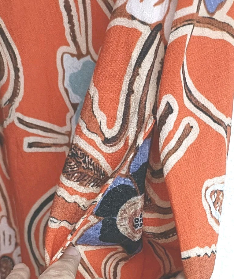 Chilli & Charm Orange Floral Dress One Size