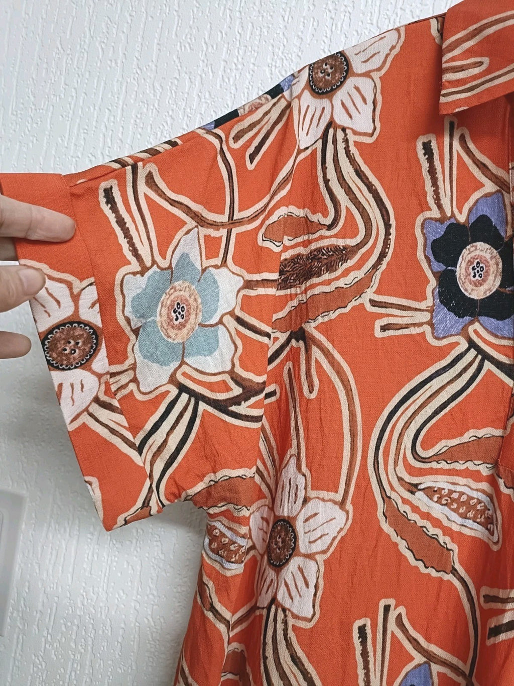 Chilli & Charm Orange Floral Dress One Size