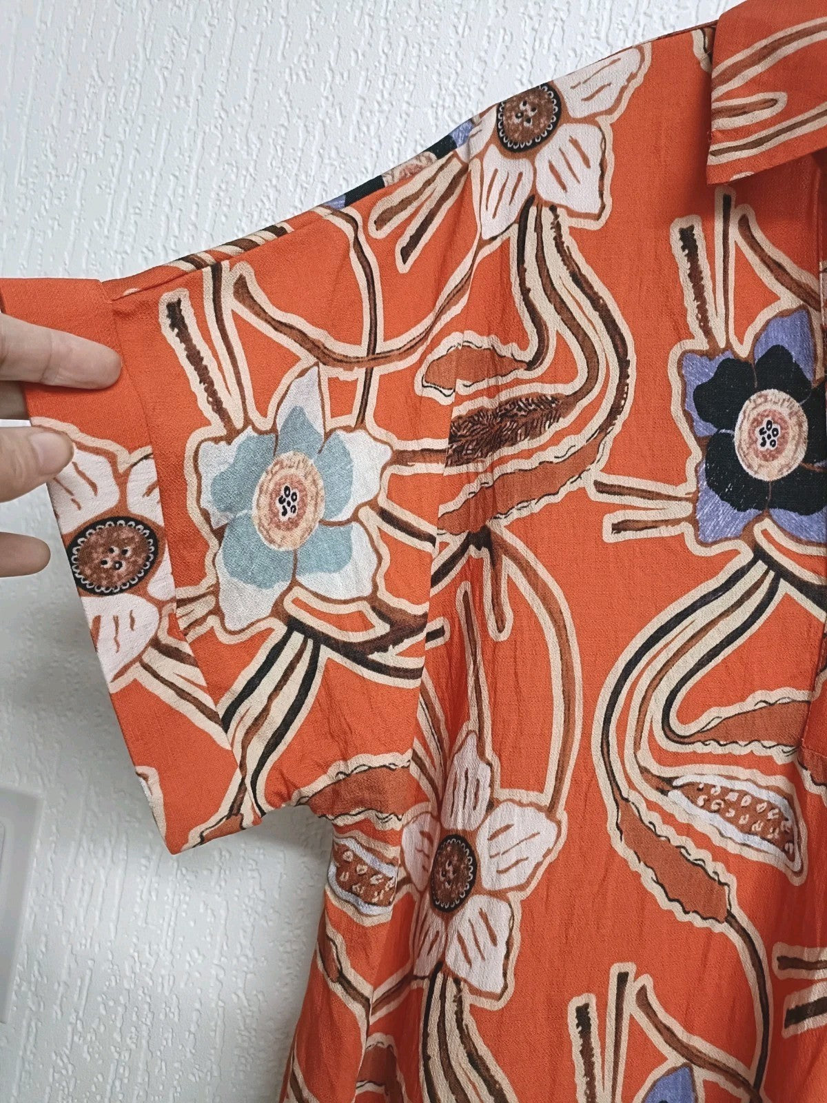 Chilli & Charm Orange Floral Dress One Size
