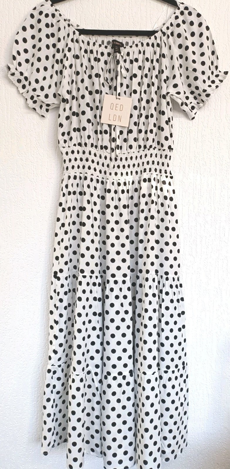 QED London Polka Dot Dress Size Large