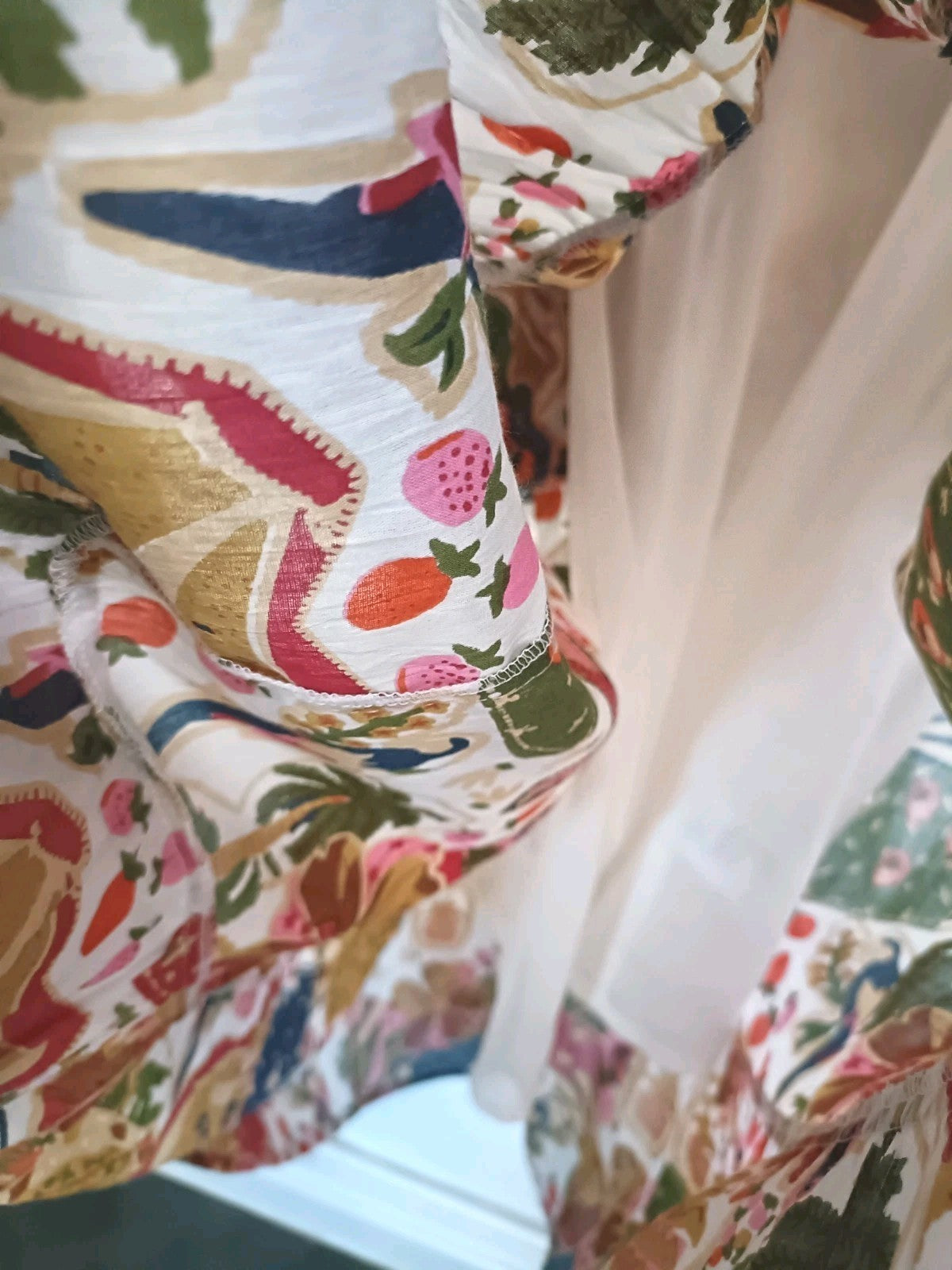 Chilli & Charm Shirred Midi Dress Size 14,  100% Cotton