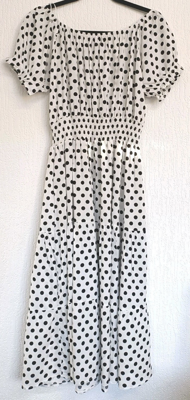 QED London Polka Dot Dress Size Large