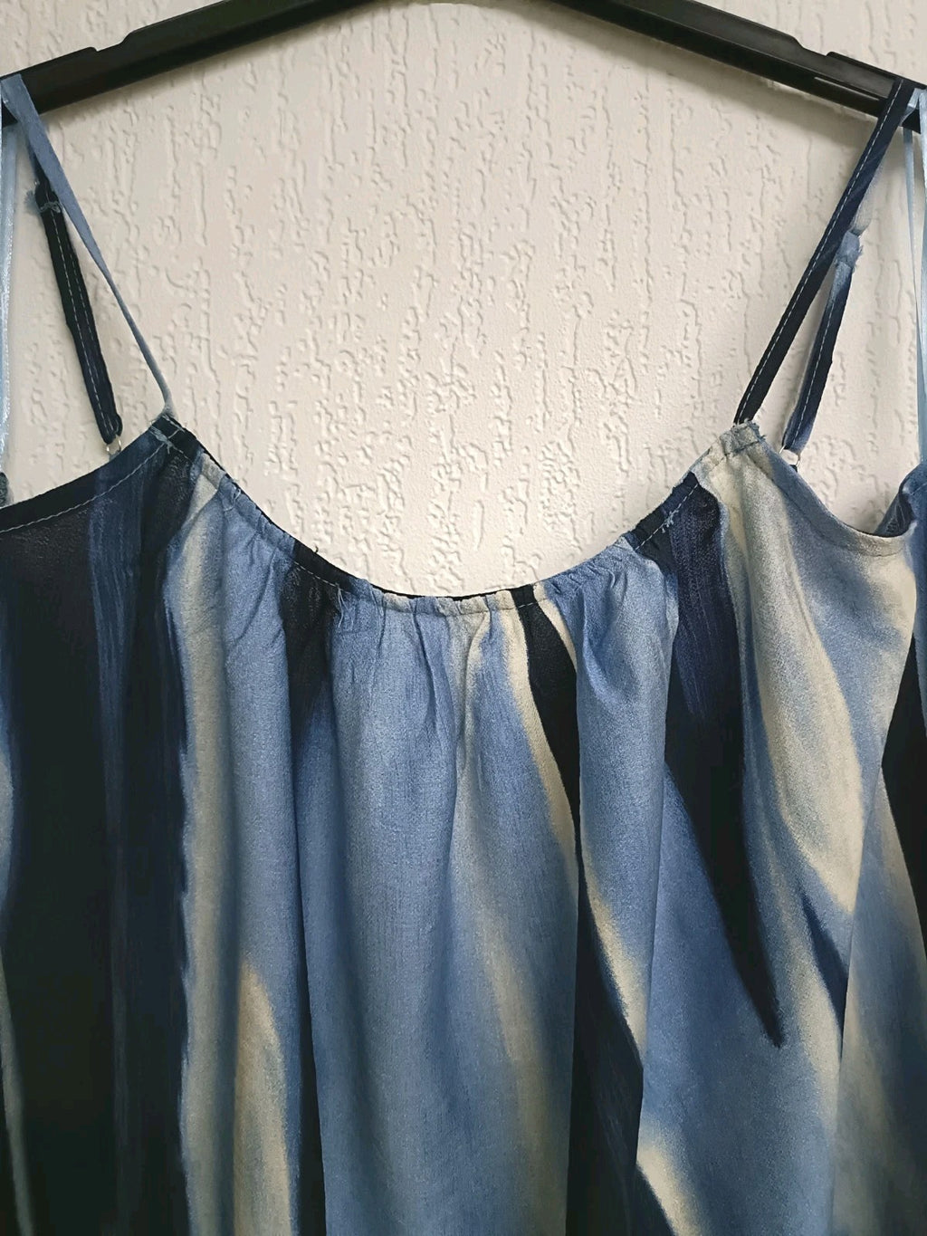 Chilli & Charm Thin Strap , Side Split Dress Navy, Size up to UK 12