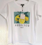 QED London Lemon Sparkle T Shirt Size Large
