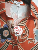 Chilli & Charm Orange Floral Dress One Size